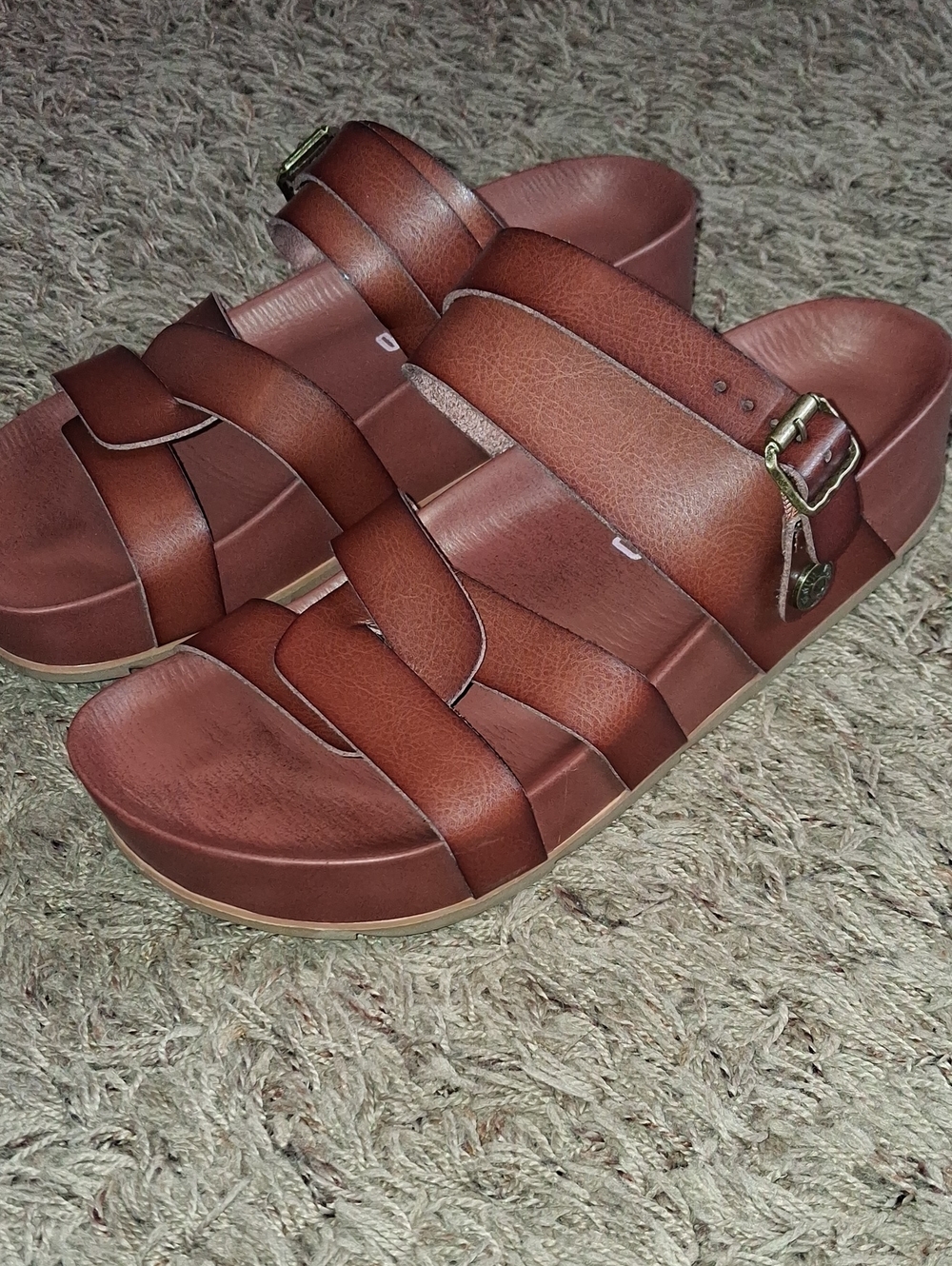 Women's Project Cloud Platform Sandals Strappy Wedges Size 10.5